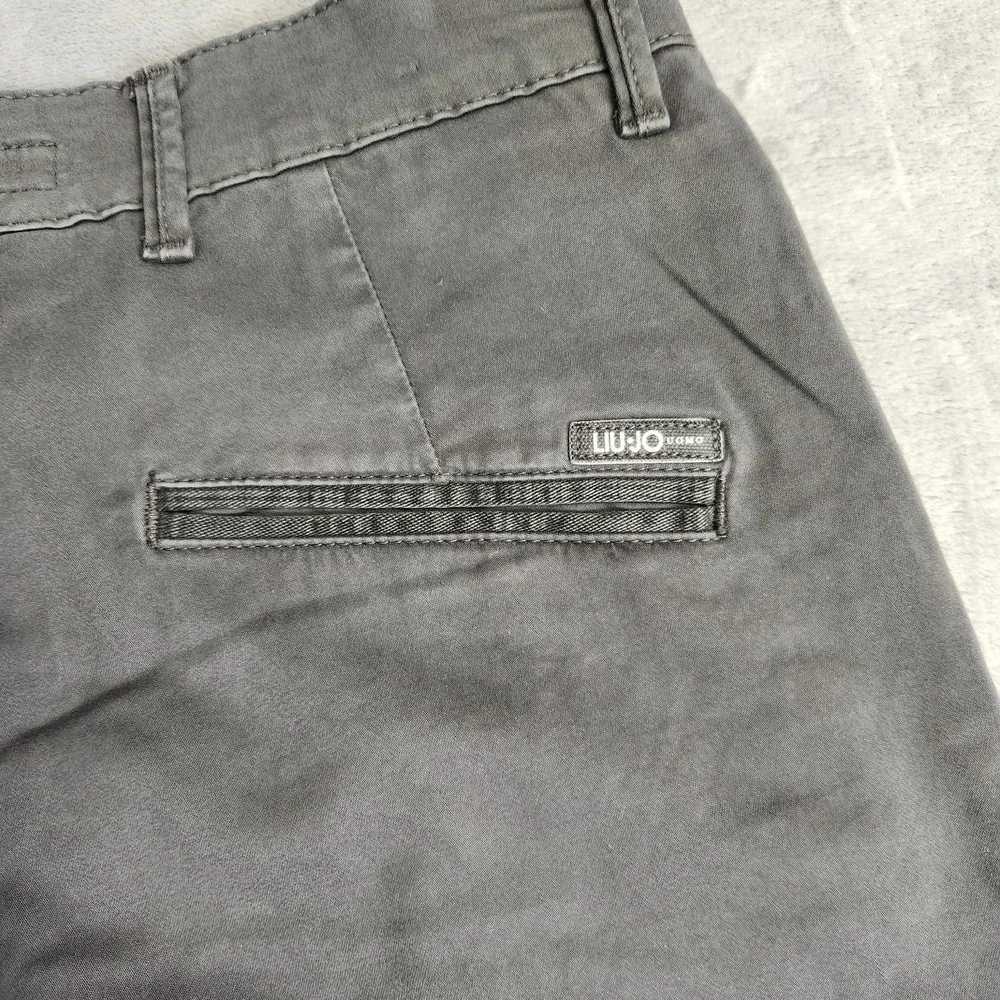 New LIU JO UOMO Men's Slim Fit Chino Pants Medium Grey 44 30 NWT Italian Gray